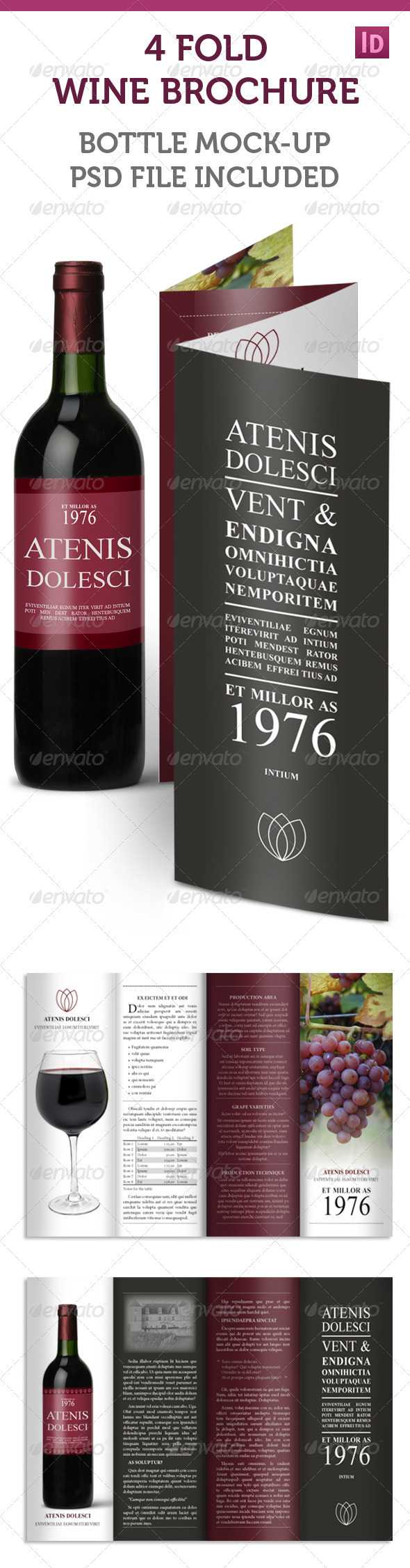 Wine Brochure Templates From Graphicriver Intended For Wine Brochure Template