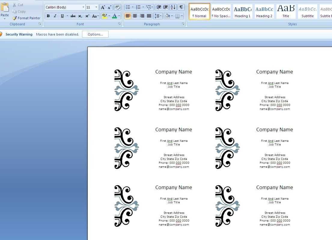 Word Business Card Templates Custom Design Cards Template In With Word 2013 Business Card Template