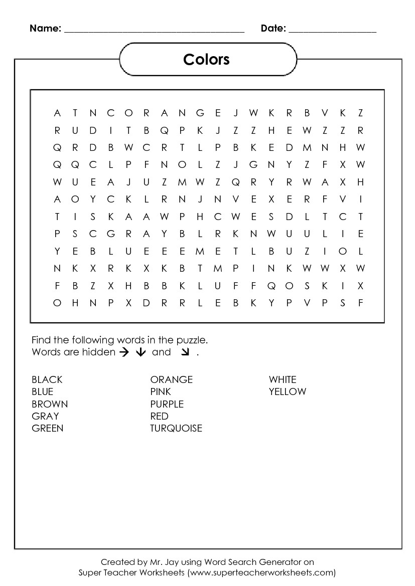 Word Search Puzzle Generator Intended For Blank Word Search Template Free