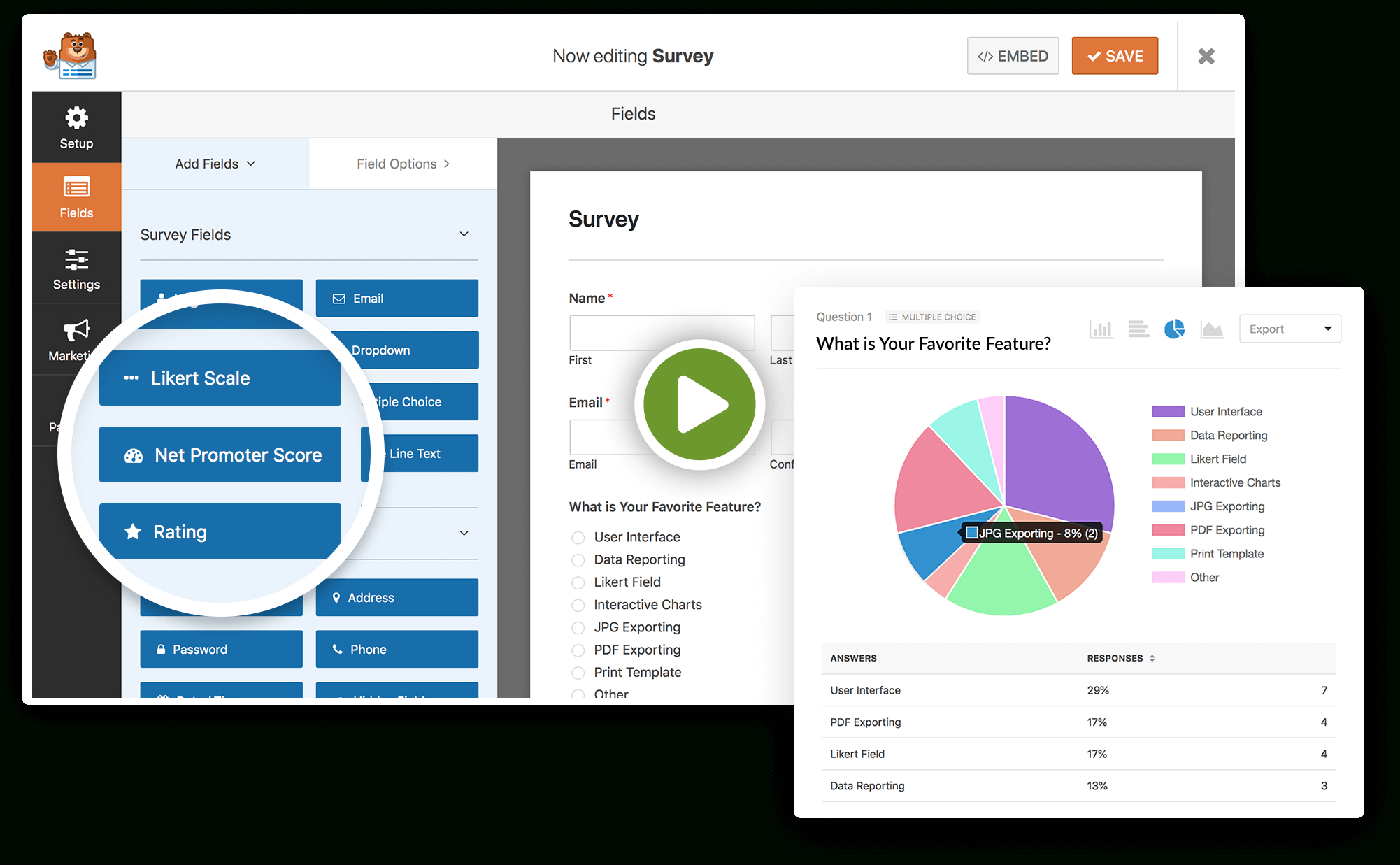 WordPress Survey Form Plugin – Easy Survey Maker + Beautiful Regarding Poll Template For Word