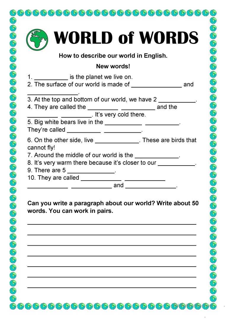 Worksheet Ideas ~ Vocabulary Words Worksheets Image With Vocabulary Words Worksheet Template