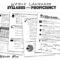 World Language Syllabus For Proficiency | Creative Language Intended For Blank Syllabus Template