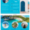 World Travel Tri Fold Brochure Template – Venngage For Country Brochure Template