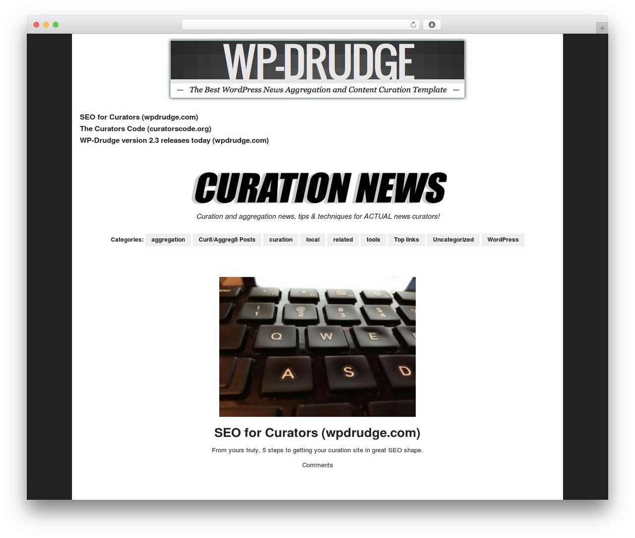 Wp Drudge WordPress Themeproper Web Development – Demo With Regard To Drudge Report Template