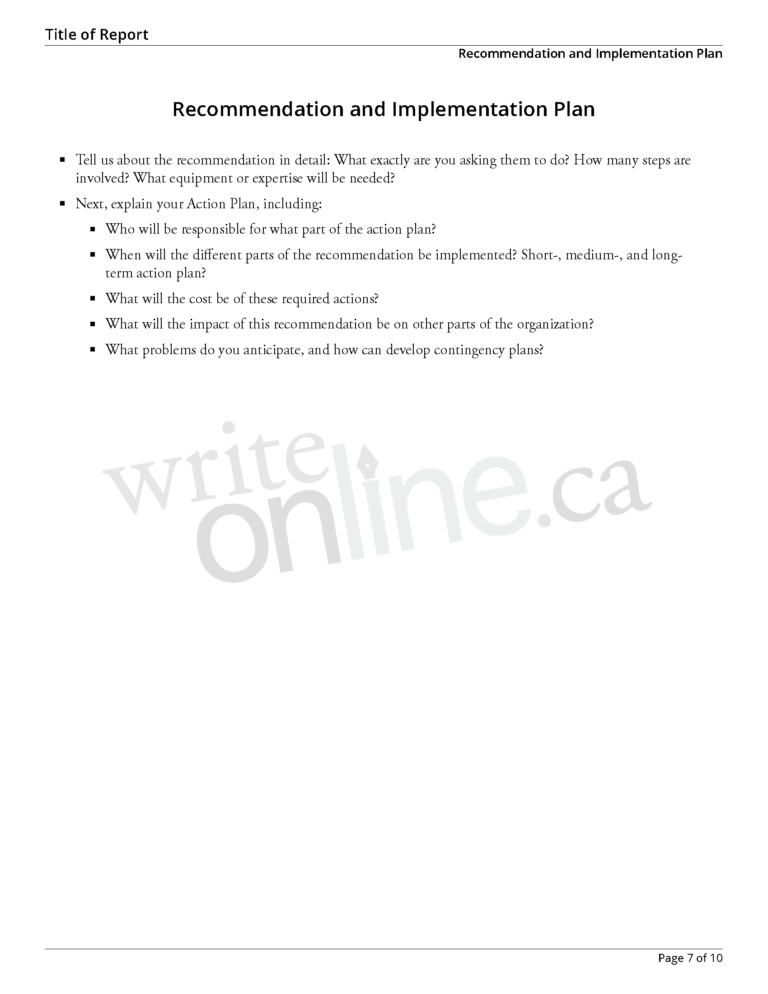 Section 7 Report Template