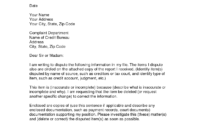 Writing Dispute Letter Format | Credit Bureaus, Lettering with Credit Report Dispute Letter Template