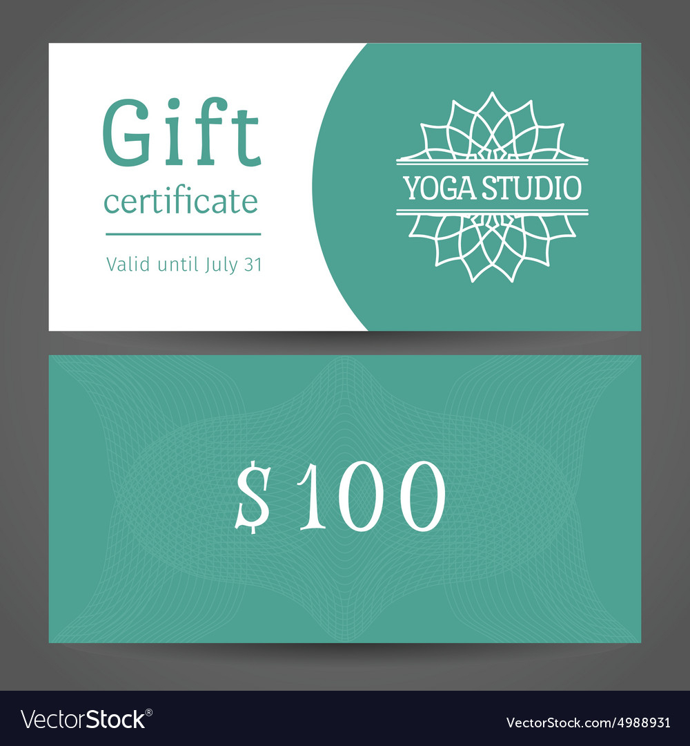 Yoga Studio Gift Certificate Template Regarding Yoga Gift Certificate Template Free