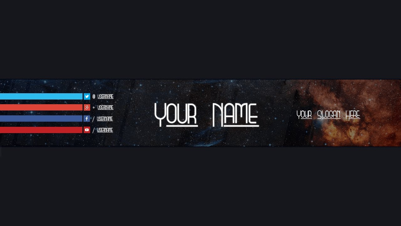 Youtube Banner Template #18 (Adobe Photoshop) In Adobe Photoshop Banner Templates
