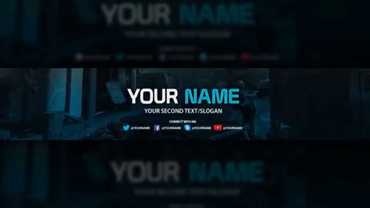 Youtube Banner Template – Free Download (Psd) With Regard To Youtube Banners Template
