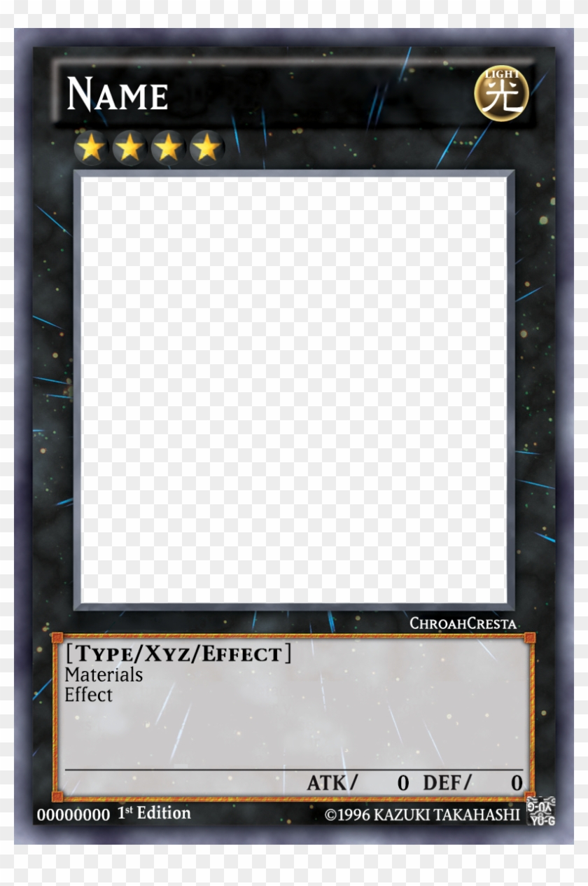 Yu Gi Oh Blank Card Template – Yugioh Xyz Card Template, Hd Throughout Yugioh Card Template